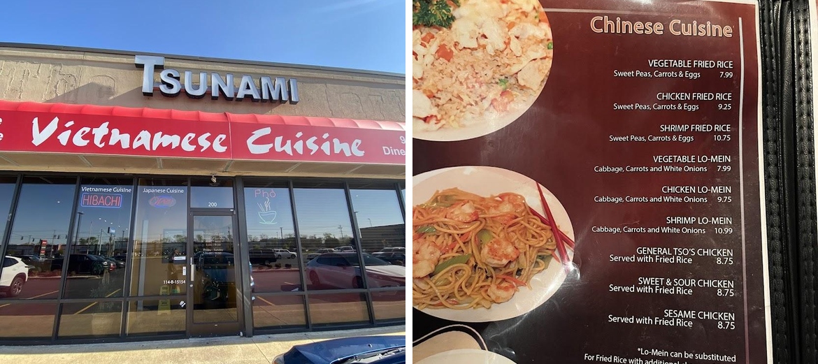 Tsunami Menu